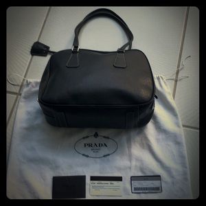 Vintage leather Prada bag
